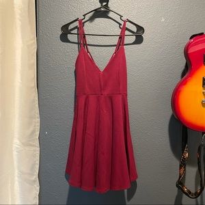 Windsor Burgundy Strappy Formal Dress